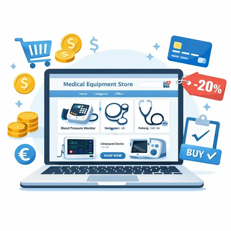 قیمت طراحی سایت تجهیزات پزشکی
